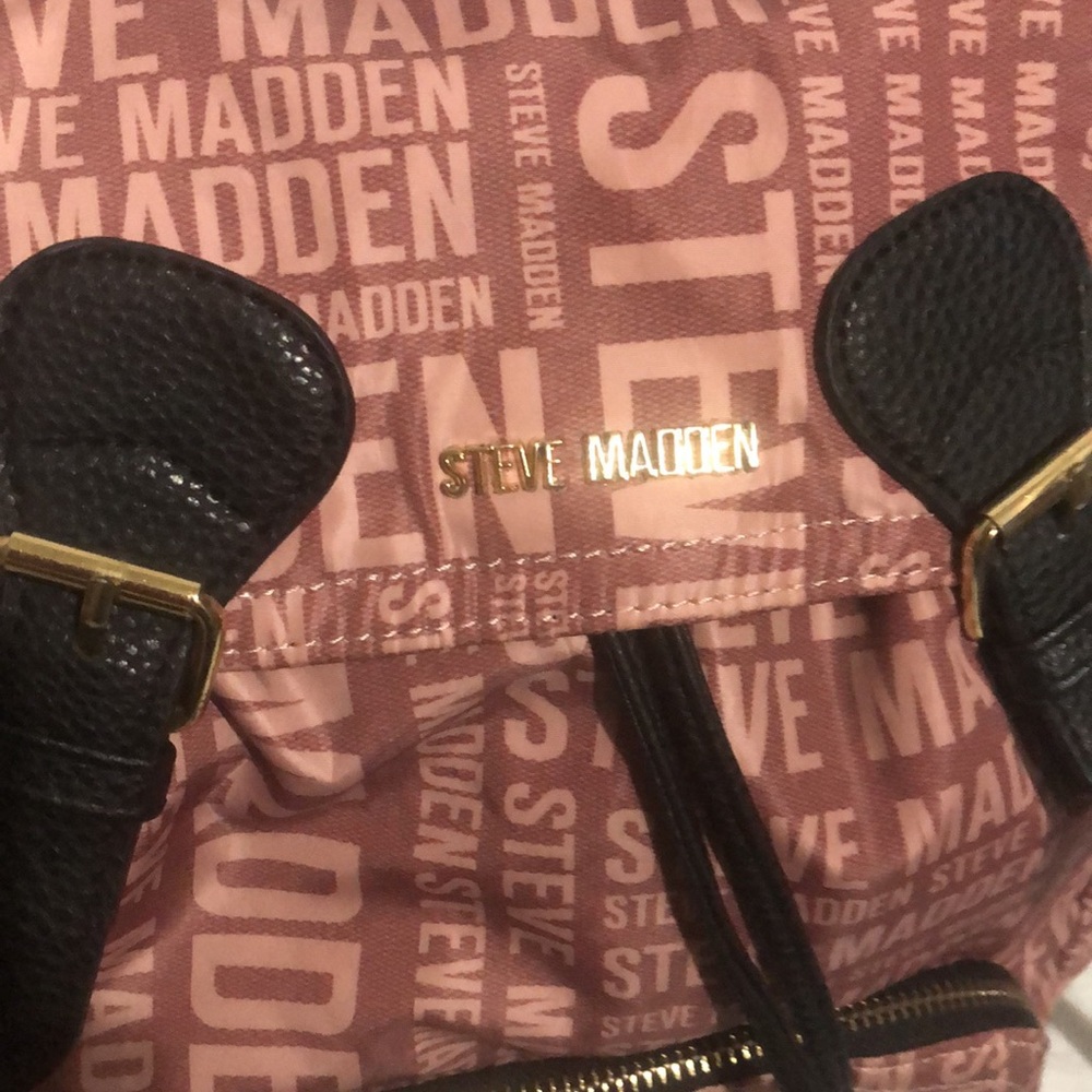 Steve Madden Pink Logo Backpack - Picture 2 of 8